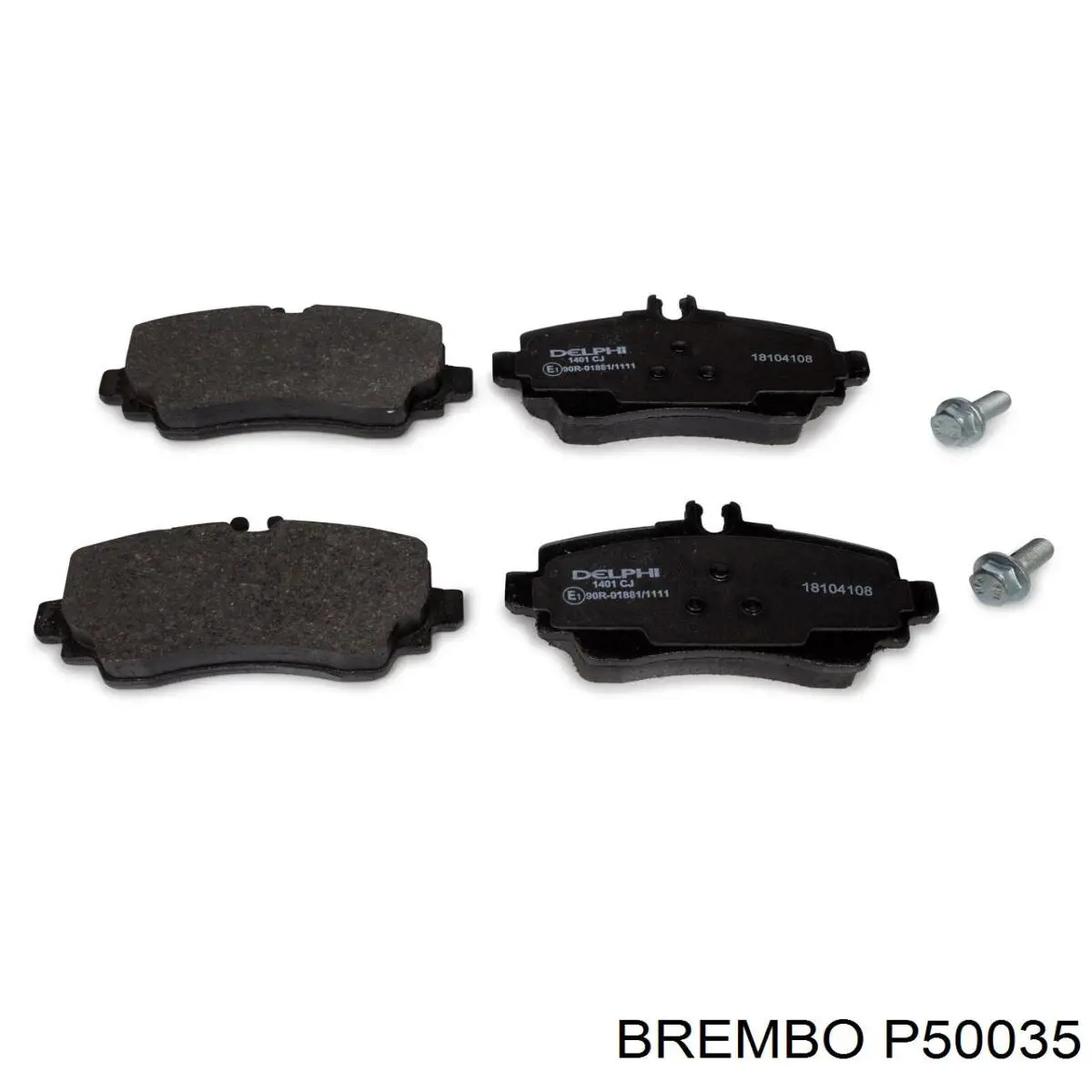 Тормозные колодки Brembo P50035