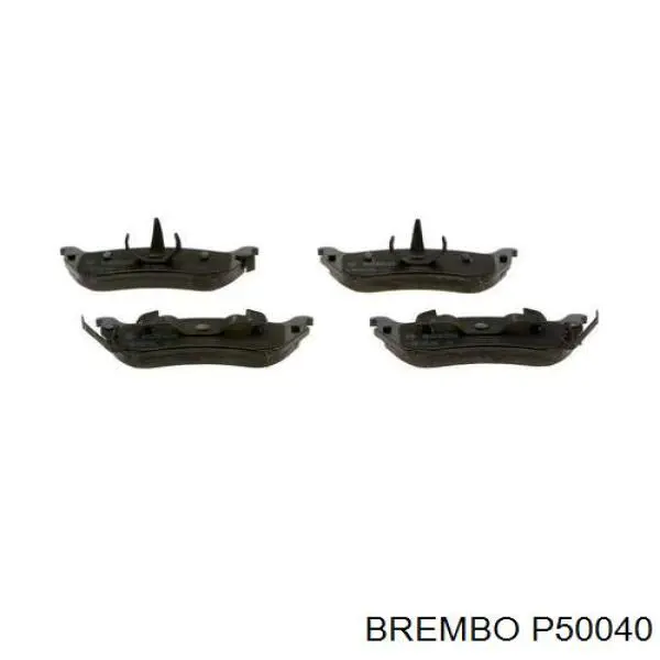 P50040 Brembo Колодки тормозные дисковые комплект