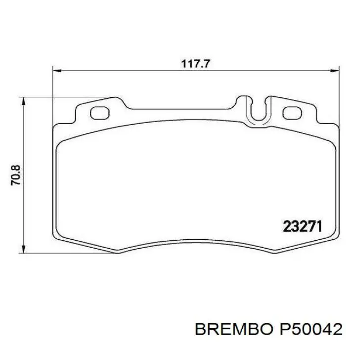 Задние тормозные колодки P50042 Brembo