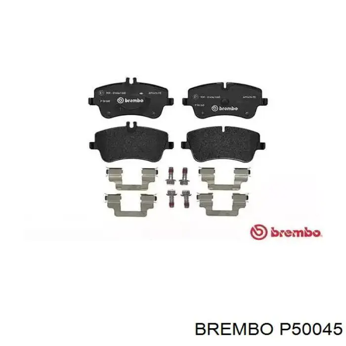 P50045 Brembo колодки тормозные передние дисковые