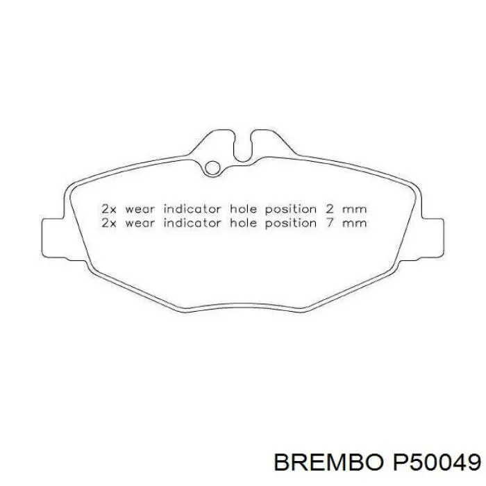 Передние тормозные колодки P50049 Brembo