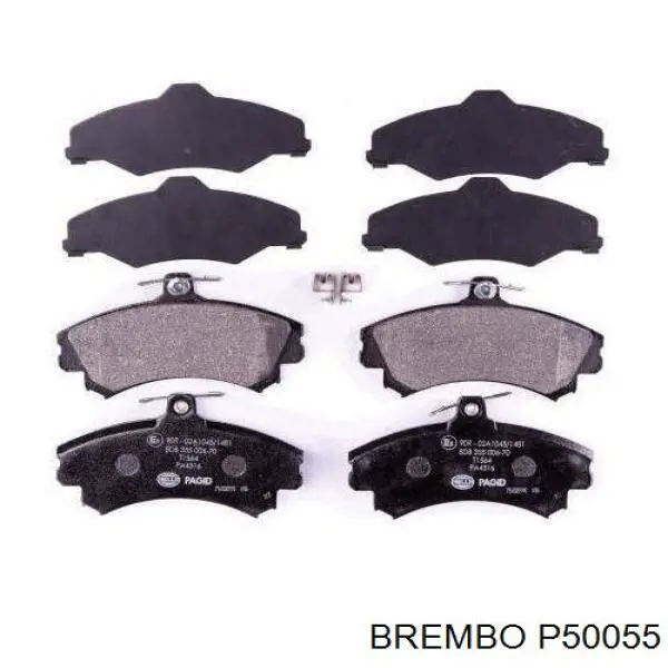 P50055 Brembo Колодки передние