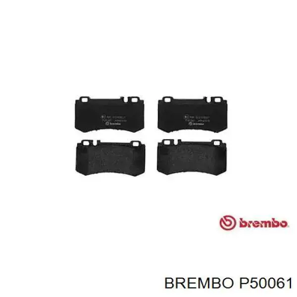 P50061 Brembo колодки тормозные задние дисковые