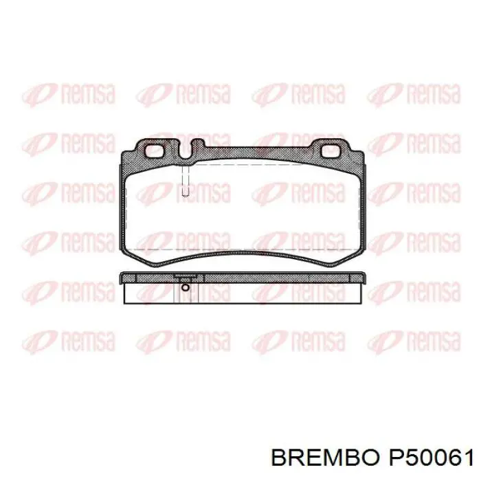 Купить P50061 Brembo Колодки тормозные задние, дисковые