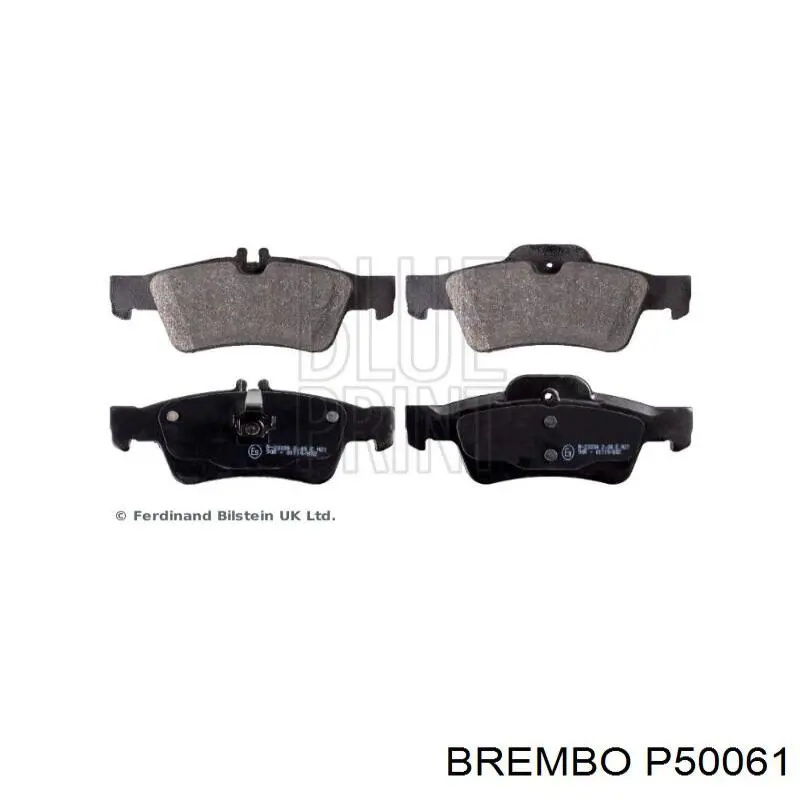 Колодки дисковые  Brembo P50061 цена, от 47.30 USD