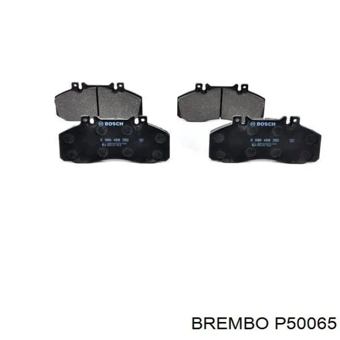 P50065 Brembo колодки тормозные задние дисковые