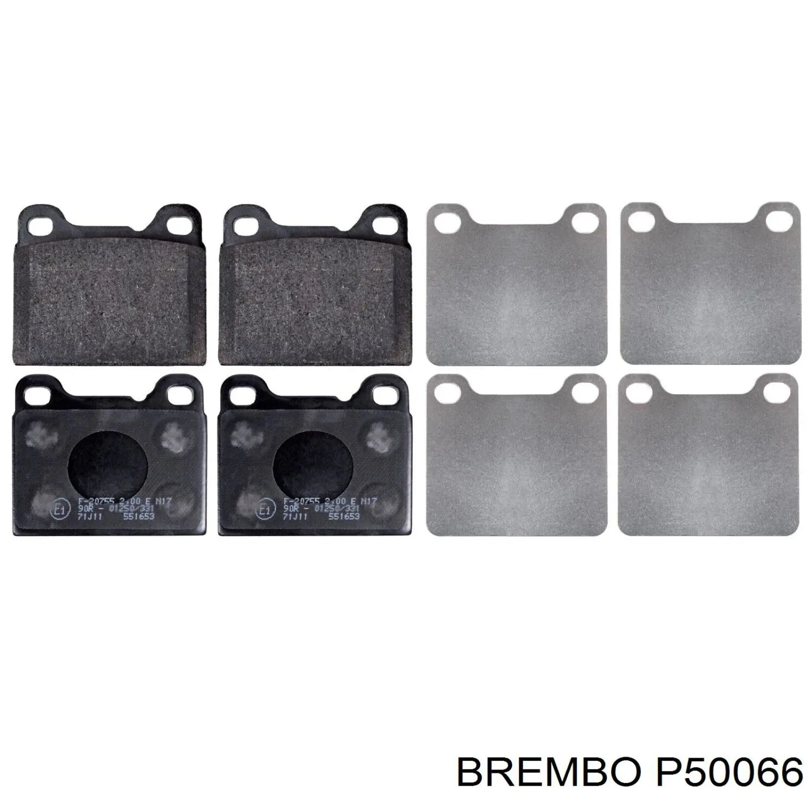 Купить P50066 Brembo Колодки тормозные задние, дисковые