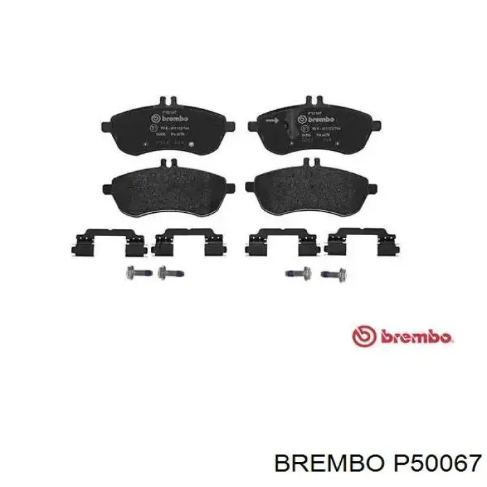 Передние тормозные колодки P50067 Brembo