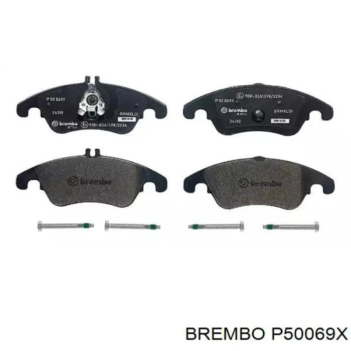 Передние тормозные колодки P50069X Brembo