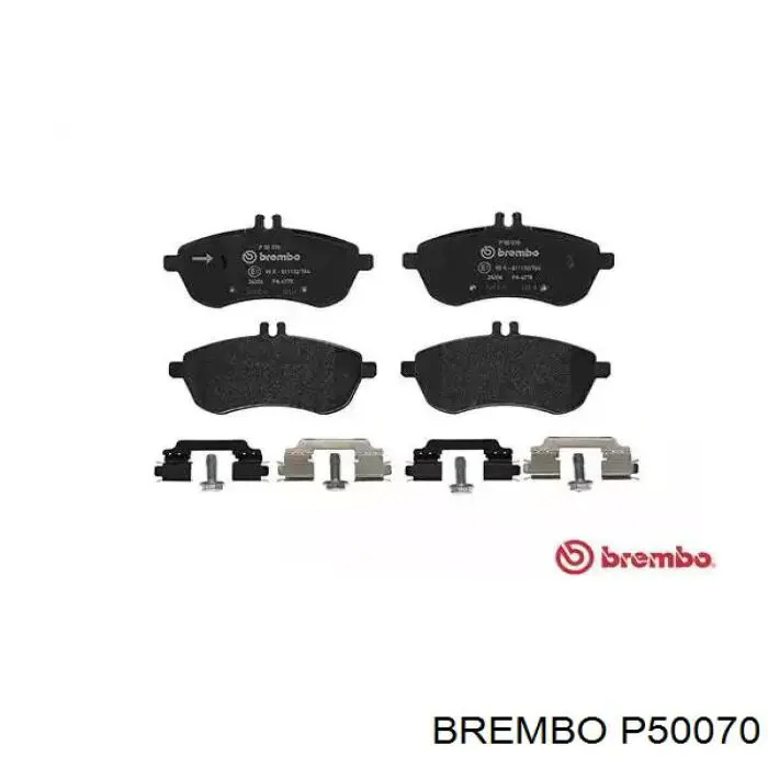 Передние тормозные колодки P50070 Brembo