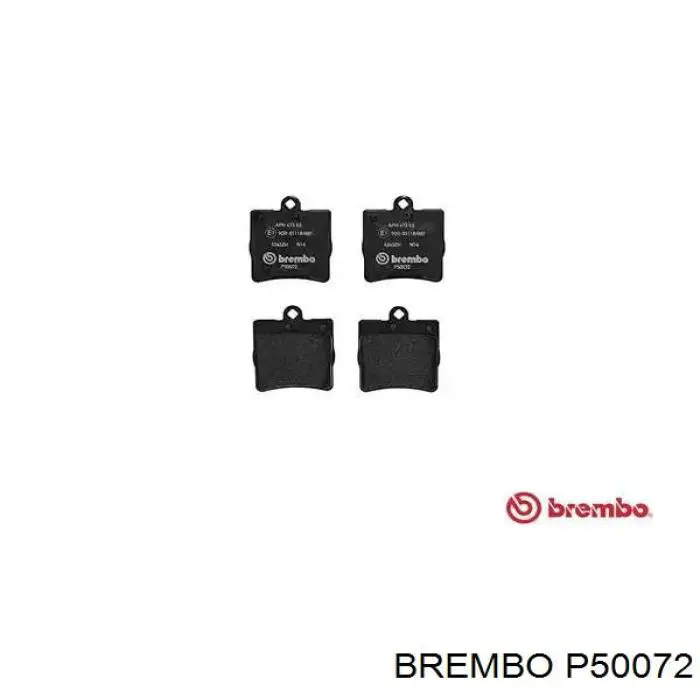 Задние тормозные колодки P50072 Brembo