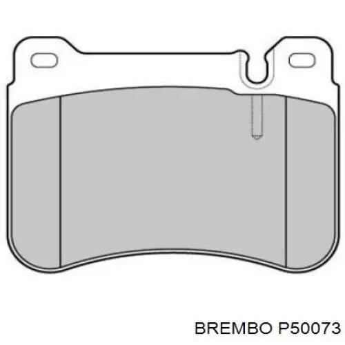 P50073 Brembo колодки тормозные передние дисковые