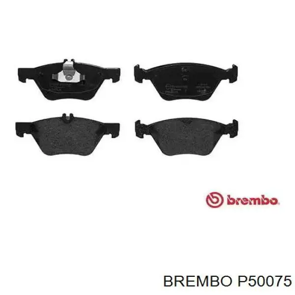 P50075 Brembo колодки тормозные передние дисковые