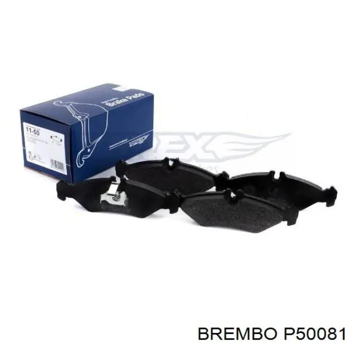 P50081 Brembo Колодки тормозные дисковые комплект