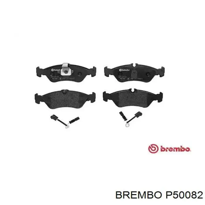 Колодки тормозные задние дисковые BREMBO P50082
