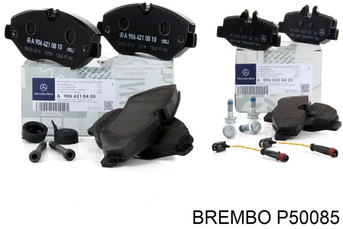 P50085 Brembo Колодки передние