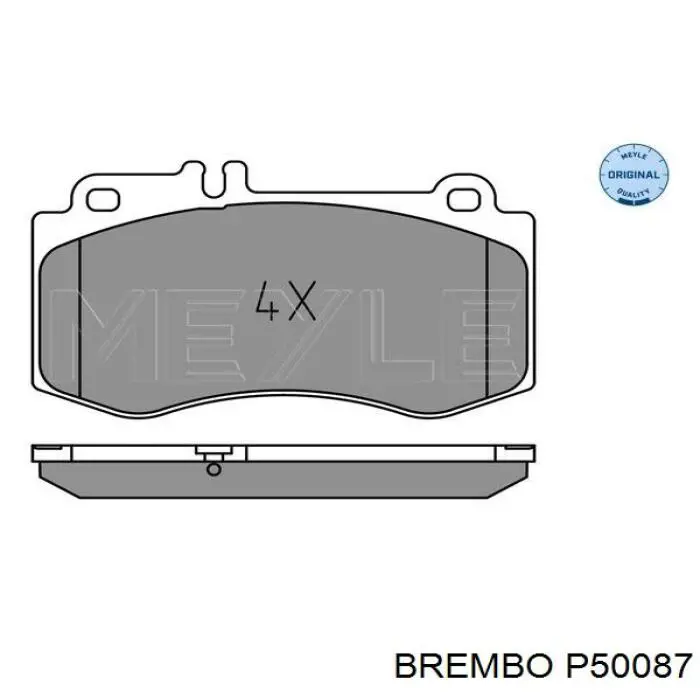 Купить P50087 Brembo Колодки тормозные