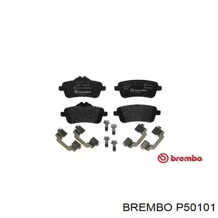P50101 Brembo колодки тормозные задние дисковые