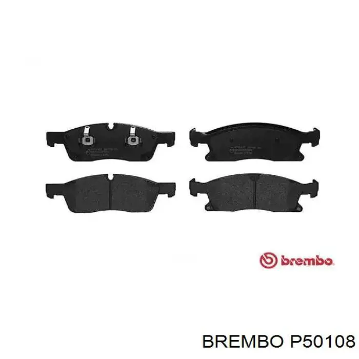 P50108 Brembo колодки тормозные передние дисковые