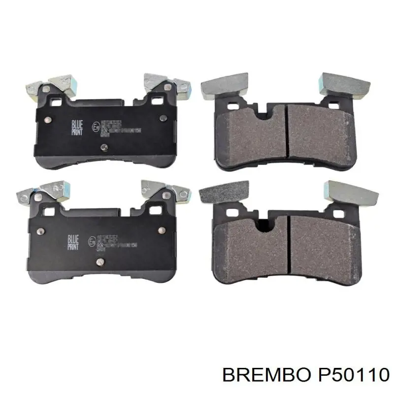 P50110 Brembo колодки тормозные задние дисковые