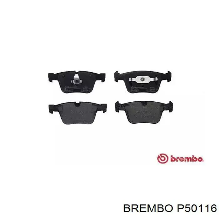 P50116 Brembo колодки тормозные задние дисковые