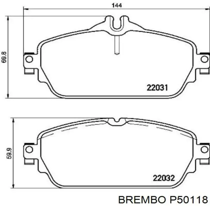 Купить P50118 Brembo Колодки тормозные