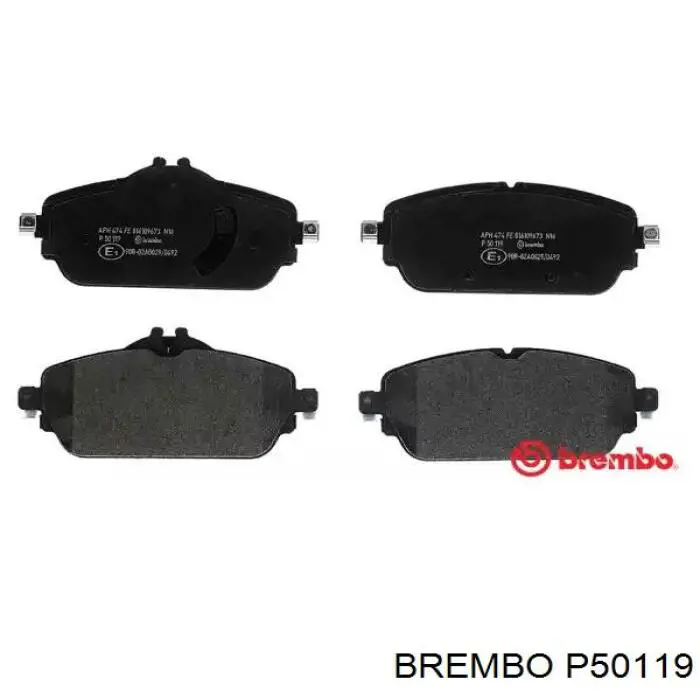 P50119 Brembo sapatas do freio dianteiras de disco