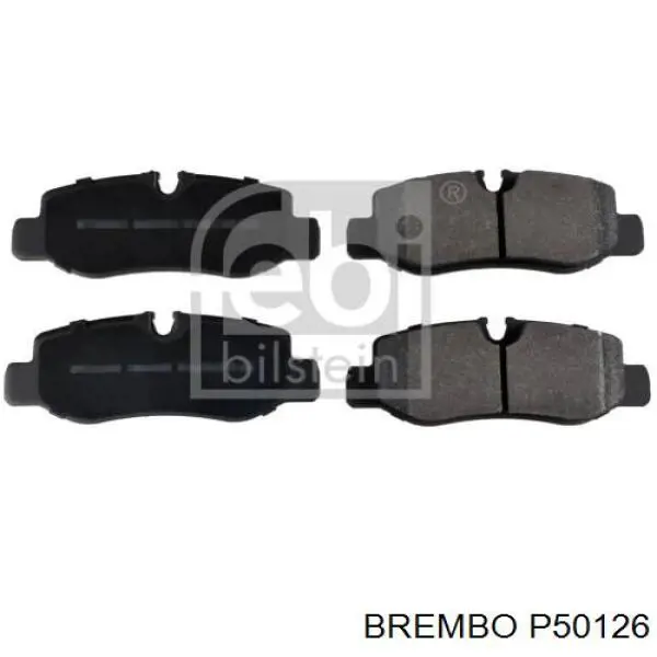 Купить P50126 Brembo Колодки тормозные задние, дисковые