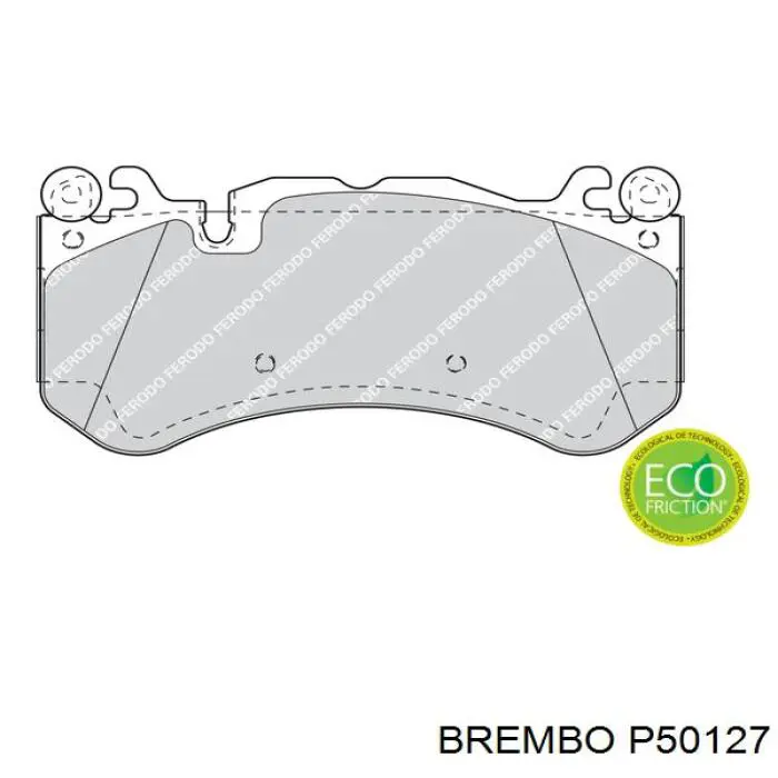 Купить P50127 Brembo Колодки тормозные