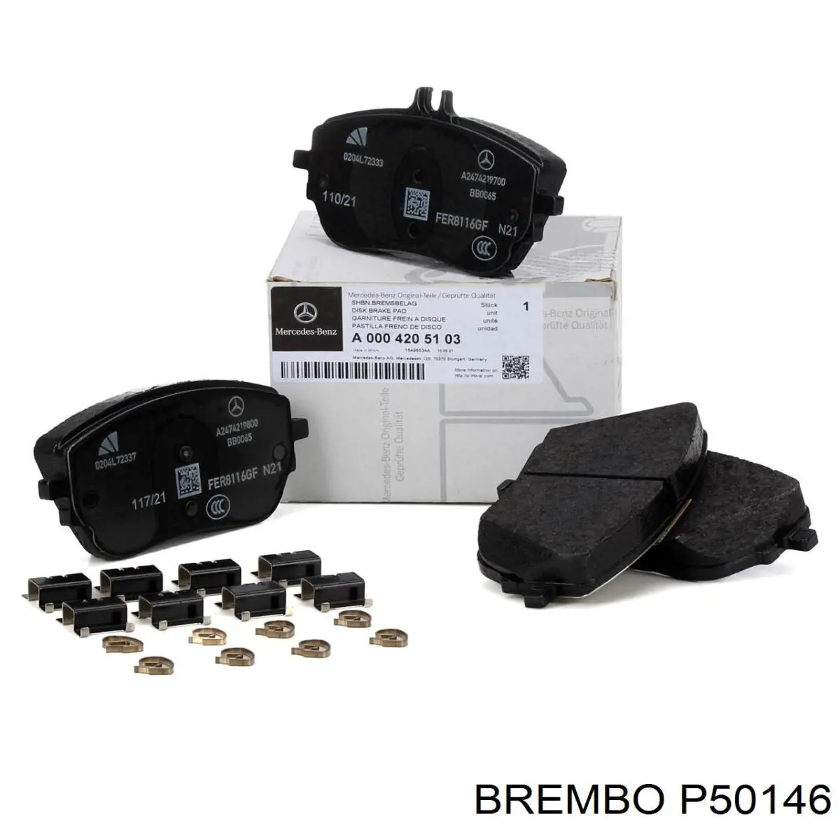 Передние тормозные колодки P50146 Brembo