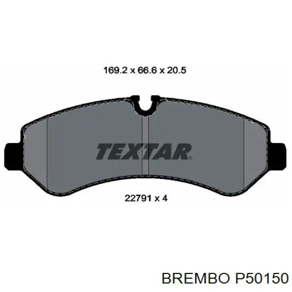 Колодки дисковые  Brembo P50150 цена, от 51.27 USD