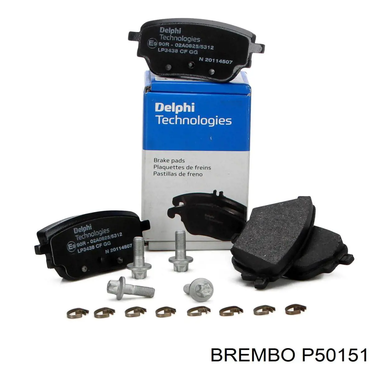 Купить P50151 Brembo Колодки тормозные задние, дисковые