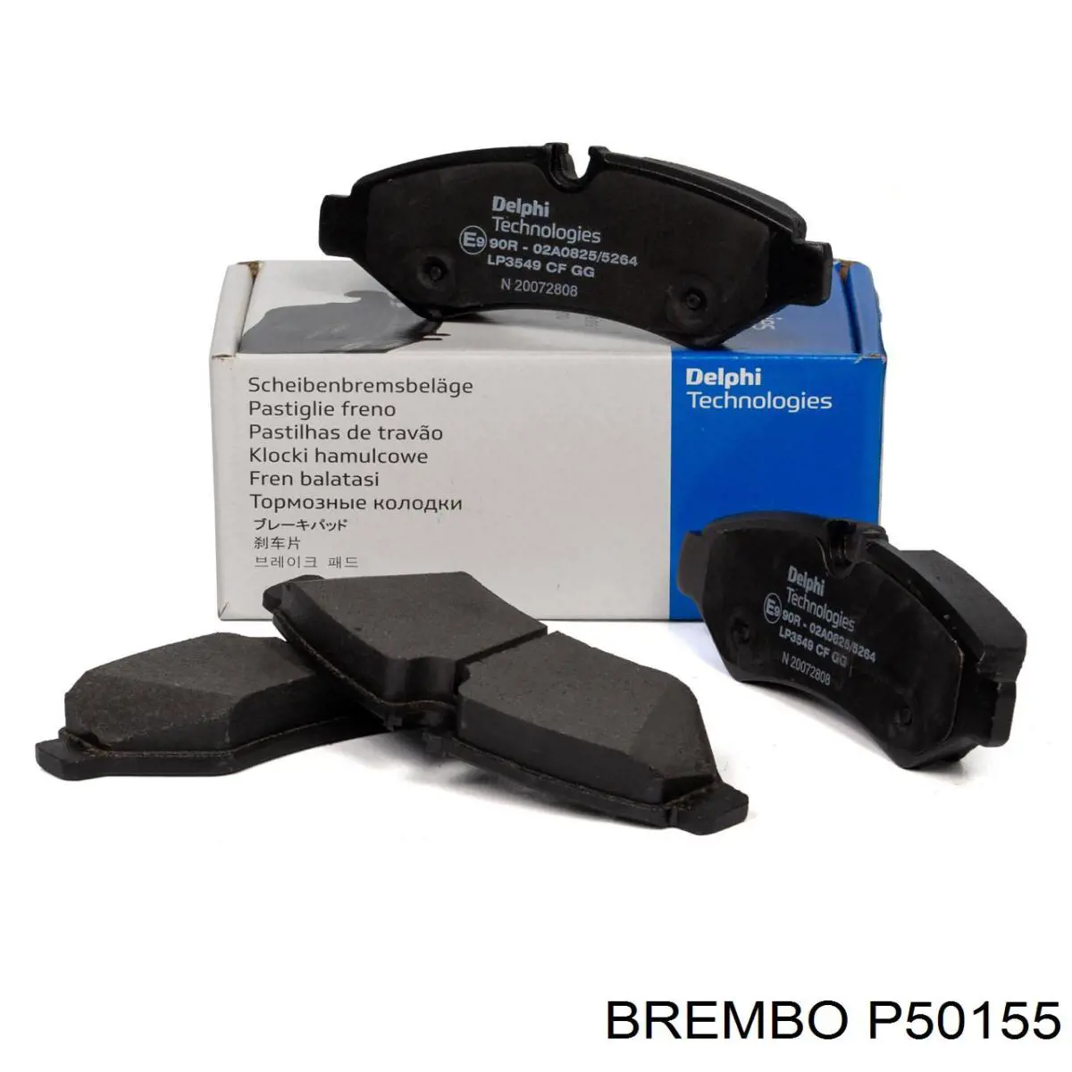 Купить P50155 Brembo Колодки тормозные задние, дисковые