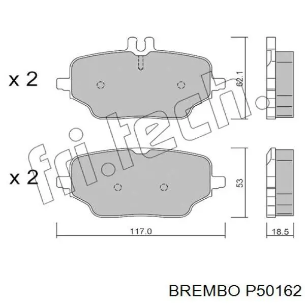 Задние тормозные колодки 35331 ABS