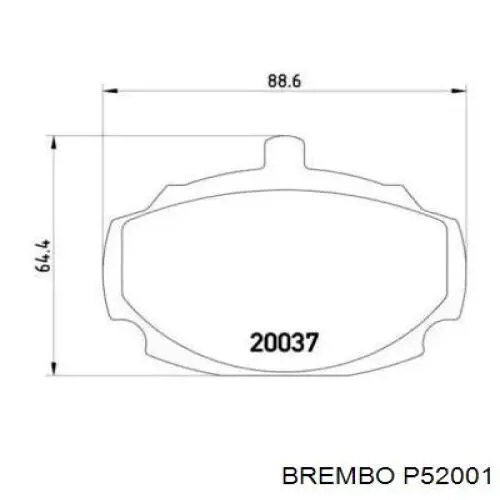  P52001 Brembo