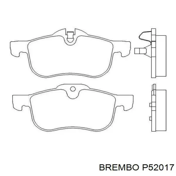 Передние тормозные колодки P52017 Brembo