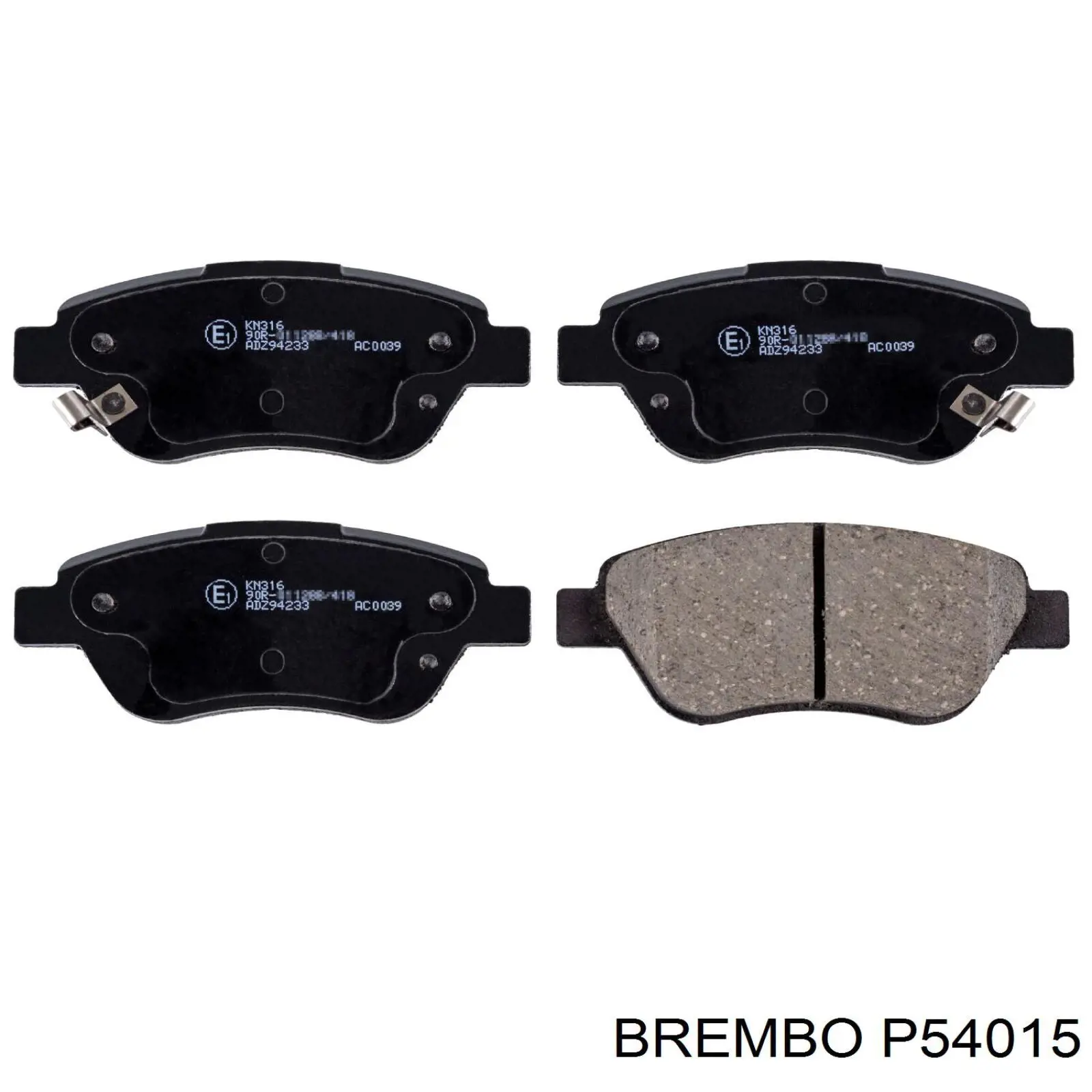 P54015 Brembo Колодки передние