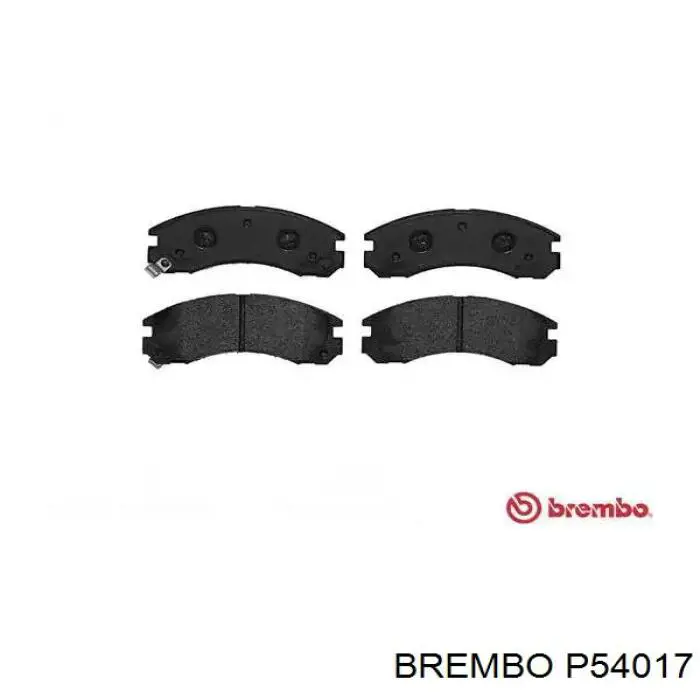P54017 Brembo колодки тормозные передние дисковые