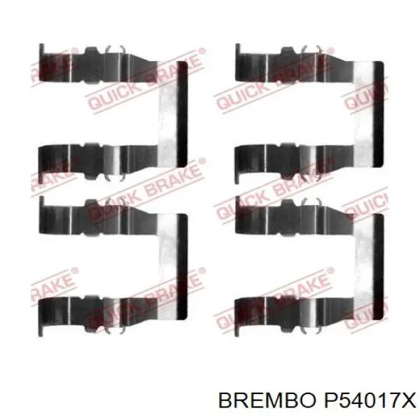 Pastillas de freno delanteras P54017X Brembo