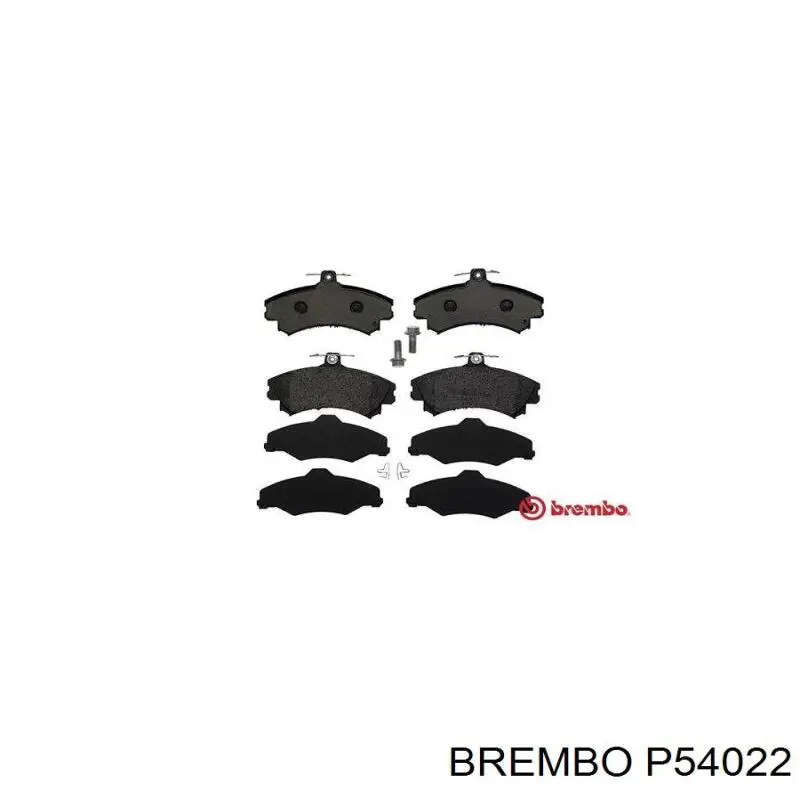 P54022 Brembo колодки тормозные передние дисковые