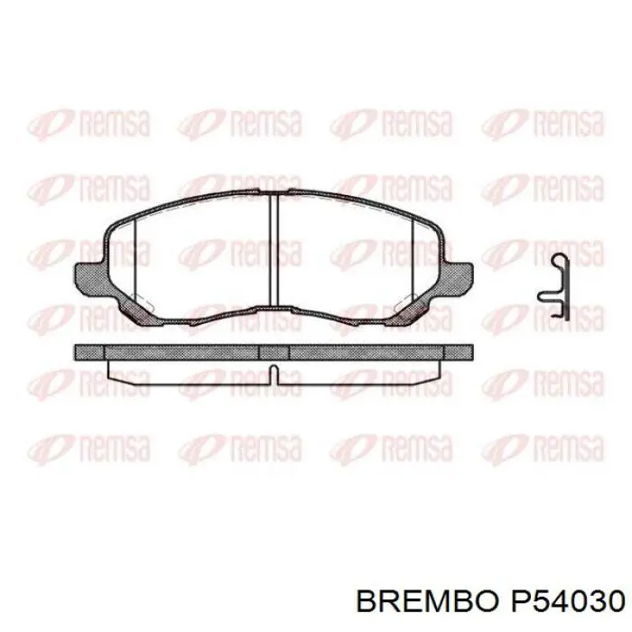 Тормозные колодки Brembo P54030