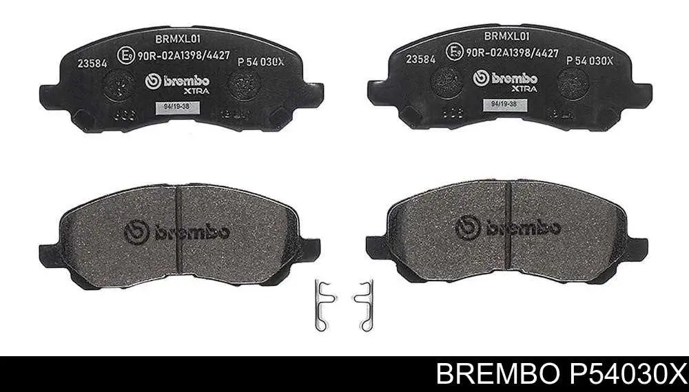 Передние тормозные колодки P54030X Brembo