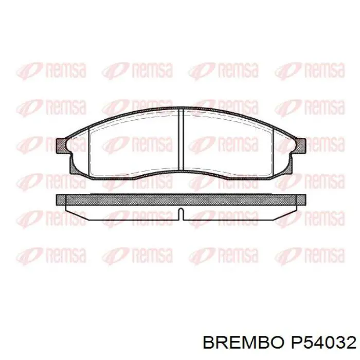 Тормозные колодки Brembo P54032