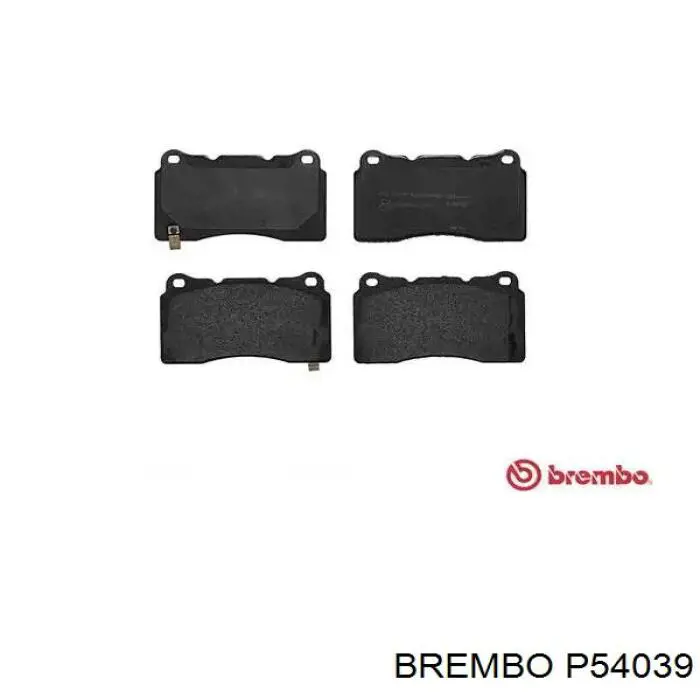 P54039 Brembo колодки тормозные передние дисковые