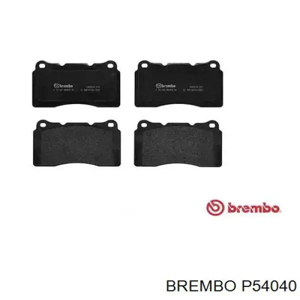 P54040 Brembo колодки тормозные передние дисковые