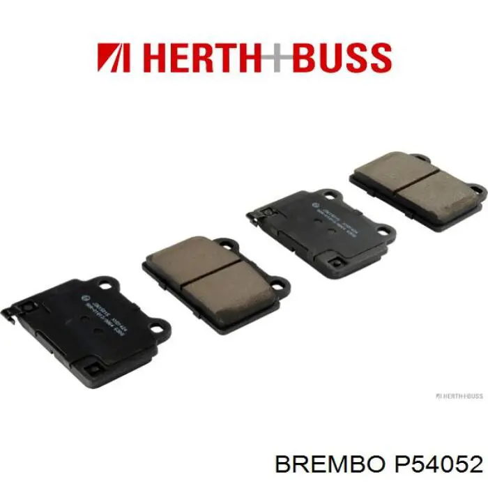 Купить P54052 Brembo Колодки тормозные задние, дисковые