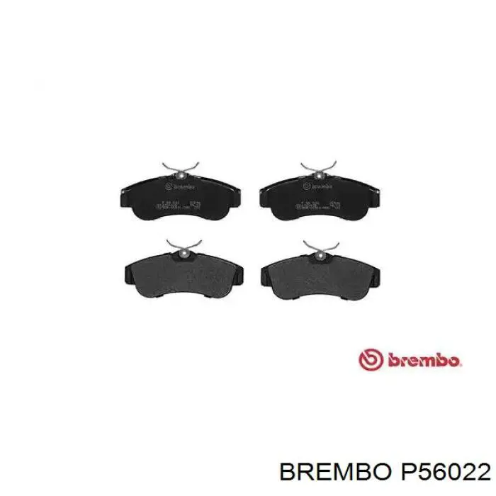 P56022 Brembo колодки тормозные передние дисковые