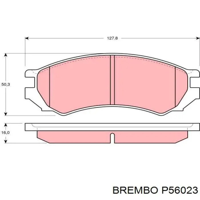 Передние тормозные колодки P56023 Brembo