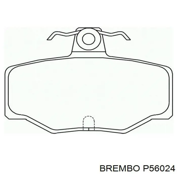 Купить P56024 Brembo Колодки тормозные задние, дисковые
