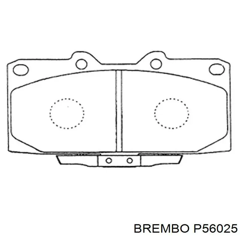 Передние тормозные колодки P56025 Brembo